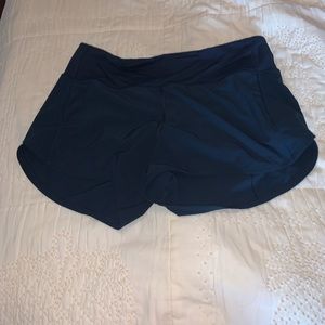 Lululemon Size 8 Tall Navy Speed Up Shorts